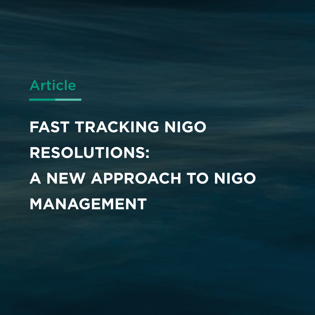 Fast Tracking NIGO Resolutions: A New Approach to NIGO Management